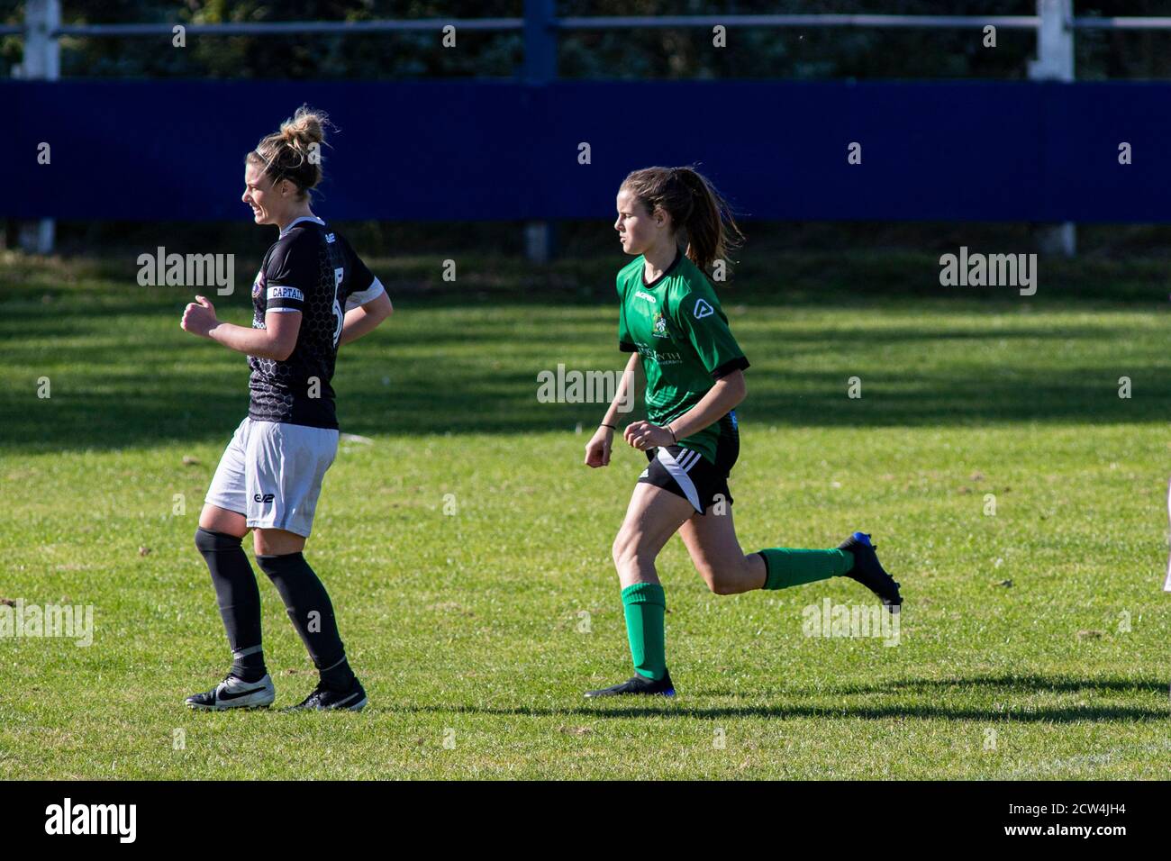 Port Talbot Town v Aberystwyth Town, chemin Victoria, dans la Welsh Premier Women's League, le 27 septembre 2020. Lewis Mitchell/PTT/YCPD. Banque D'Images Port Talbot Town v Aberystwyth Town, chemin Victoria, dans la Welsh Premier Women's League, le 27 septembre 2020. Lewis Mitchell/PTT/YCPD. Banque D'Images