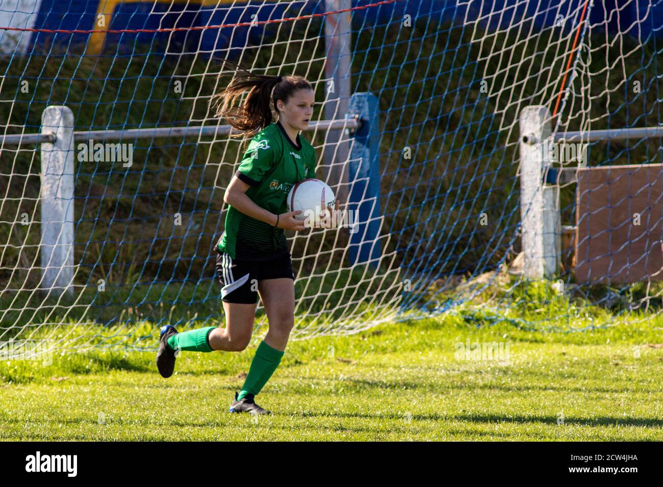 Port Talbot Town v Aberystwyth Town, chemin Victoria, dans la Welsh Premier Women's League, le 27 septembre 2020. Lewis Mitchell/PTT/YCPD. Banque D'Images Port Talbot Town v Aberystwyth Town, chemin Victoria, dans la Welsh Premier Women's League, le 27 septembre 2020. Lewis Mitchell/PTT/YCPD. Banque D'Images