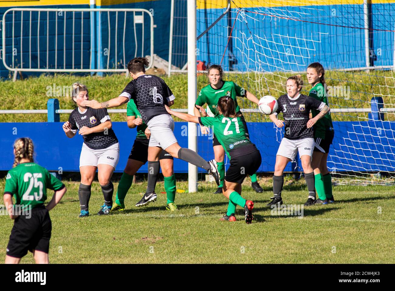 Port Talbot Town v Aberystwyth Town, chemin Victoria, dans la Welsh Premier Women's League, le 27 septembre 2020. Lewis Mitchell/PTT/YCPD. Banque D'Images Port Talbot Town v Aberystwyth Town, chemin Victoria, dans la Welsh Premier Women's League, le 27 septembre 2020. Lewis Mitchell/PTT/YCPD. Banque D'Images