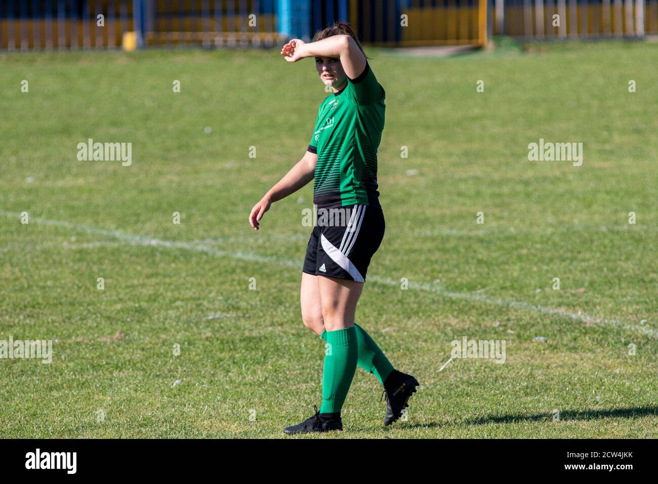 Port Talbot Town v Aberystwyth Town, chemin Victoria, dans la Welsh Premier Women's League, le 27 septembre 2020. Lewis Mitchell/PTT/YCPD. Banque D'Images Port Talbot Town v Aberystwyth Town, chemin Victoria, dans la Welsh Premier Women's League, le 27 septembre 2020. Lewis Mitchell/PTT/YCPD. Banque D'Images