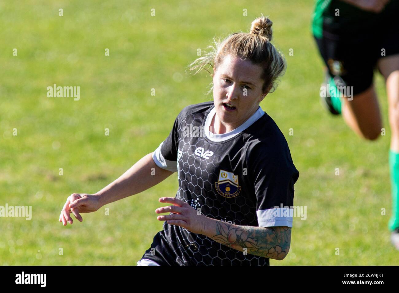 Port Talbot Town v Aberystwyth Town, chemin Victoria, dans la Welsh Premier Women's League, le 27 septembre 2020. Lewis Mitchell/PTT/YCPD. Banque D'Images Port Talbot Town v Aberystwyth Town, chemin Victoria, dans la Welsh Premier Women's League, le 27 septembre 2020. Lewis Mitchell/PTT/YCPD. Banque D'Images