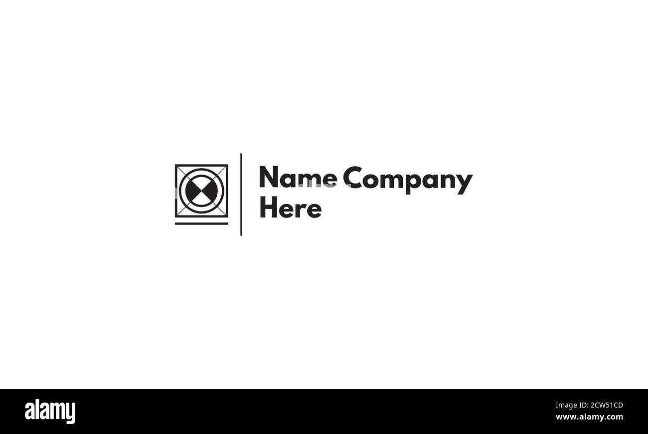 Logo vectoriel sur lequel figure une image abstraite de l'objectif de l'appareil photo. Illustration de Vecteur