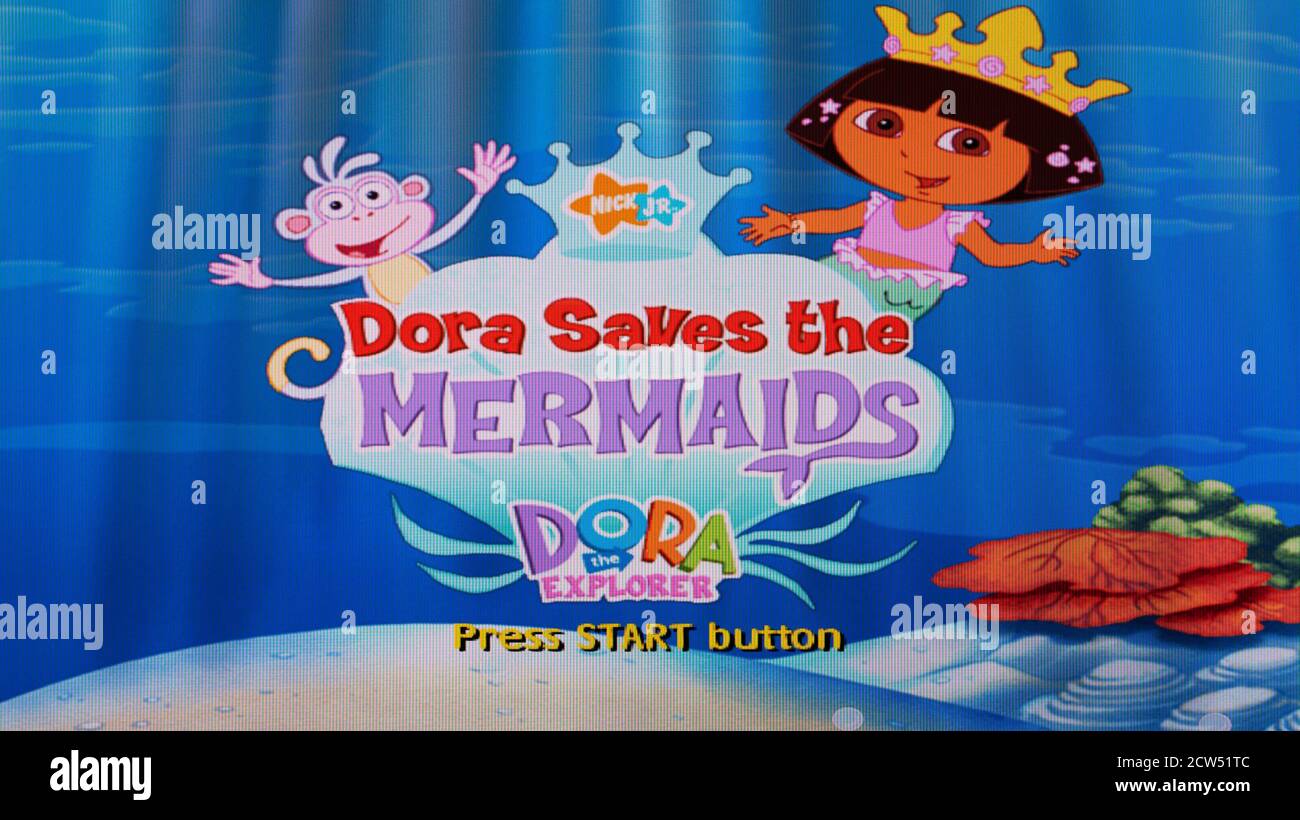 Dora L Explorateur Dora Enregistre Les Mermaids Sony Playstation 2 Ps2 Usage Editorial Uniquement Photo Stock Alamy