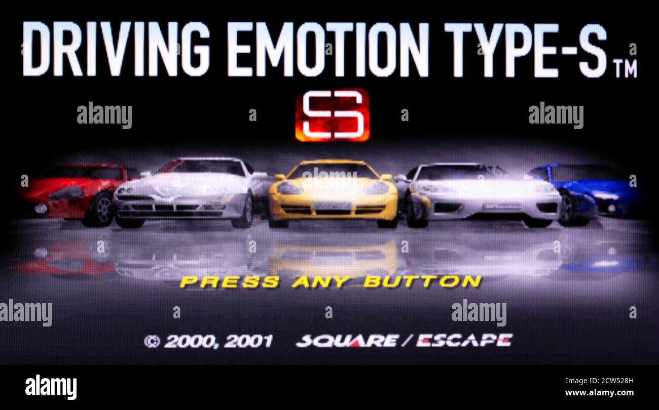 Driving Emotion Type-S - Sony PlayStation 2 PS2 - Editorial à utiliser uniquement Banque D'Images