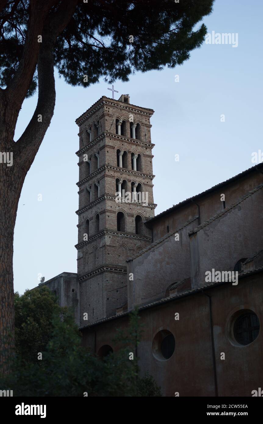 Voyages à l'époque de Covid19. Printemps à Rome. Banque D'Images