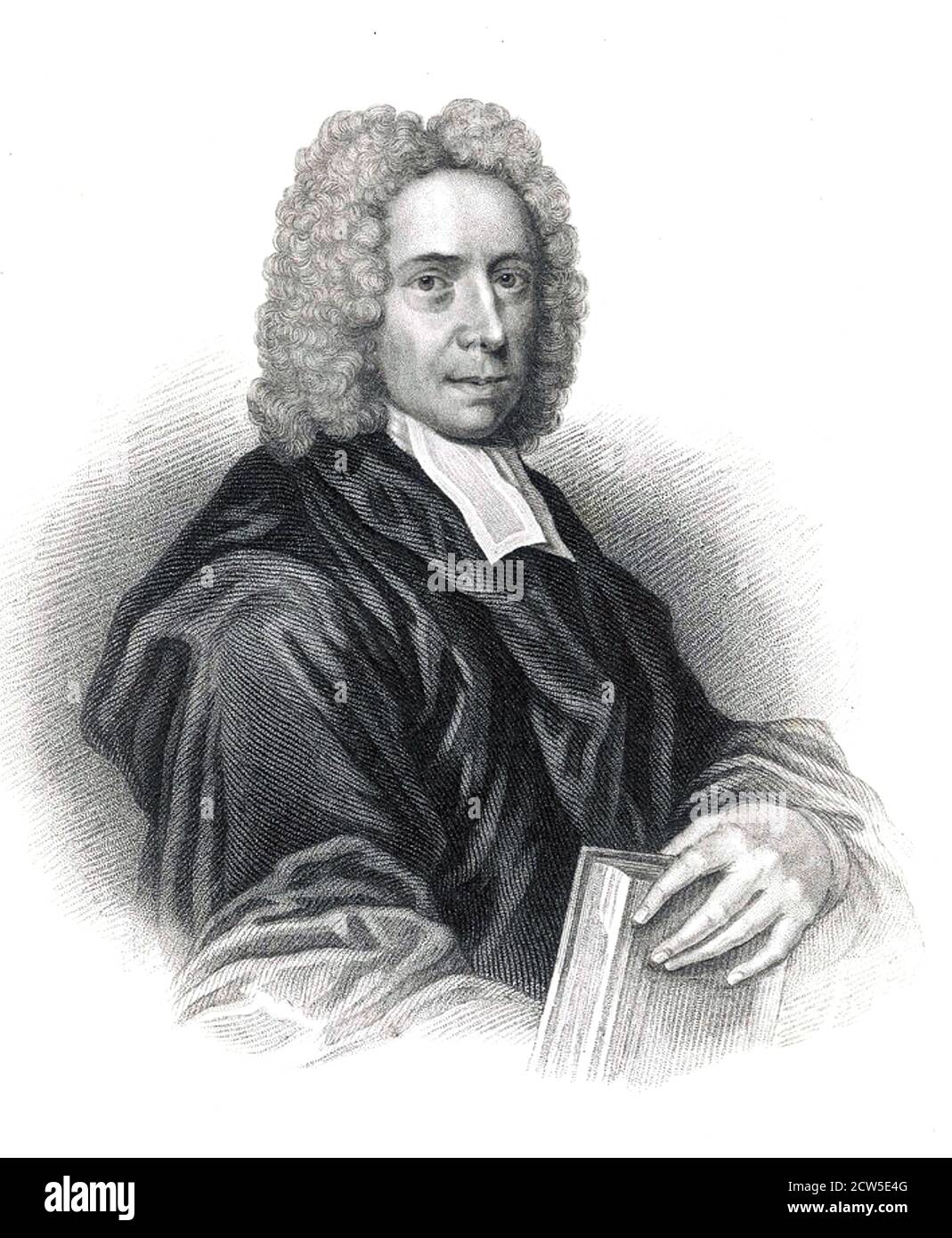 ISAAC WATTS (1674-1748) compositeur d'hymne anglais, théologien et ministre congrégational. Banque D'Images