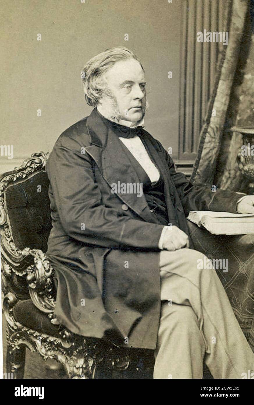 JOHN BRIGHT (1811-1889) politicien radical et libéral anglais Banque D'Images