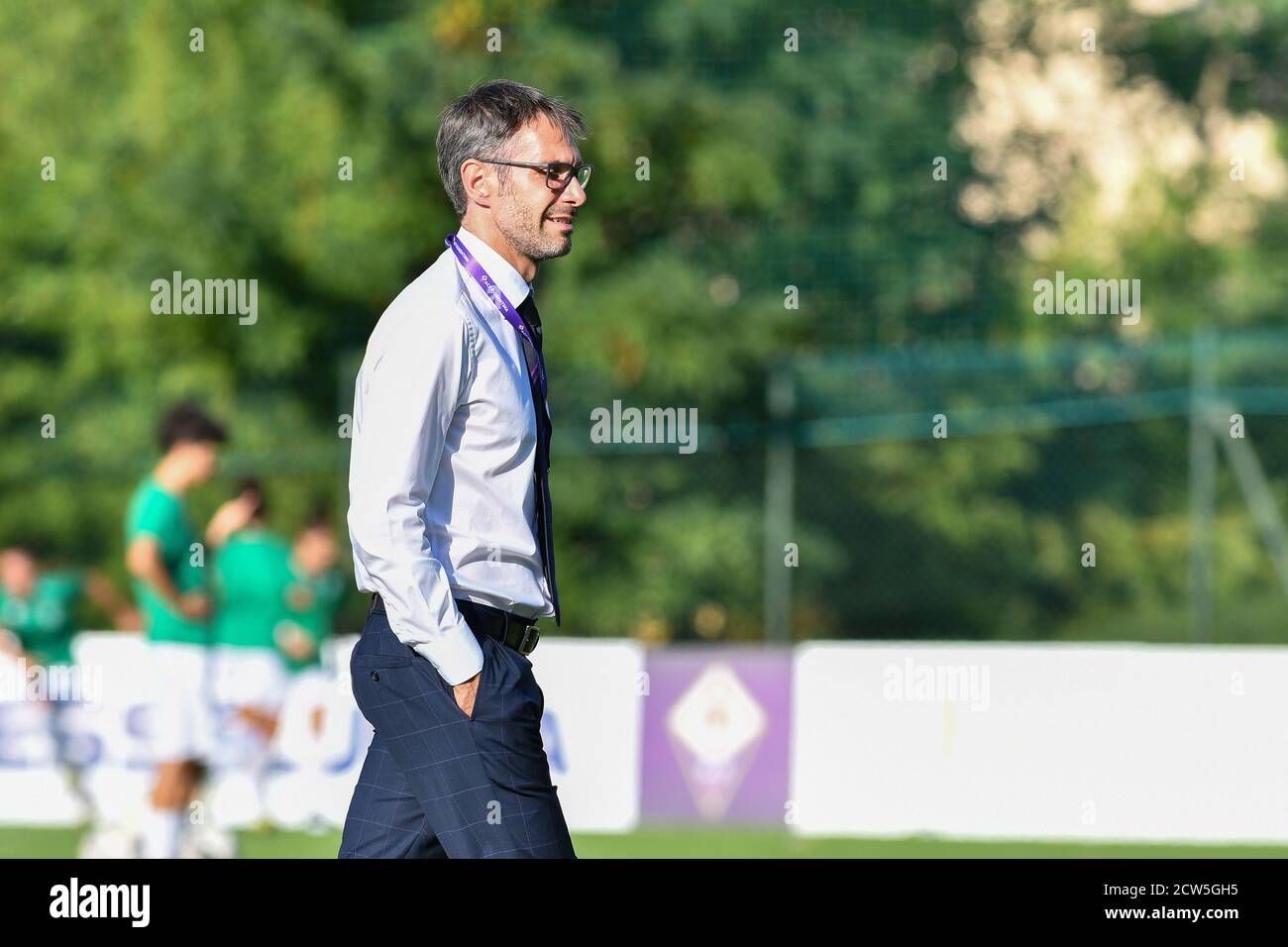 Antonio Cincotta (entraîneur-chef Fiorentina Femminile) pendant l'ACF Fiorentina Femminile vs Florentia San Gimignano, Italien Soccer Serie A Women Championsh Banque D'Images