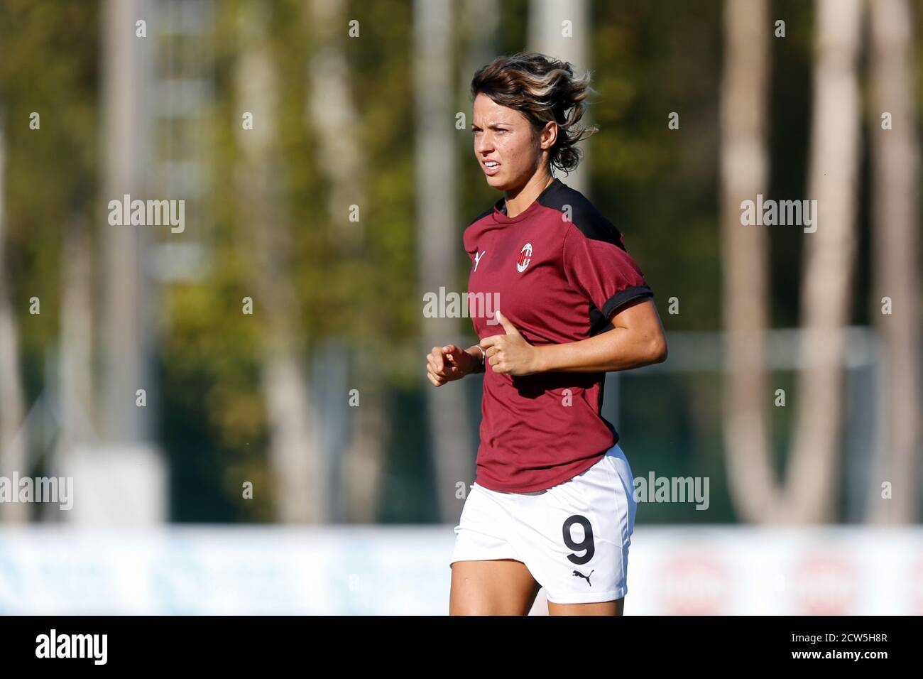 Valentina Giacinti (AC Milan) pendant l'AC Milan contre Pink Bari, Championnat italien de football série A Women, Milan, Italie, 05 septembre 2020 Banque D'Images