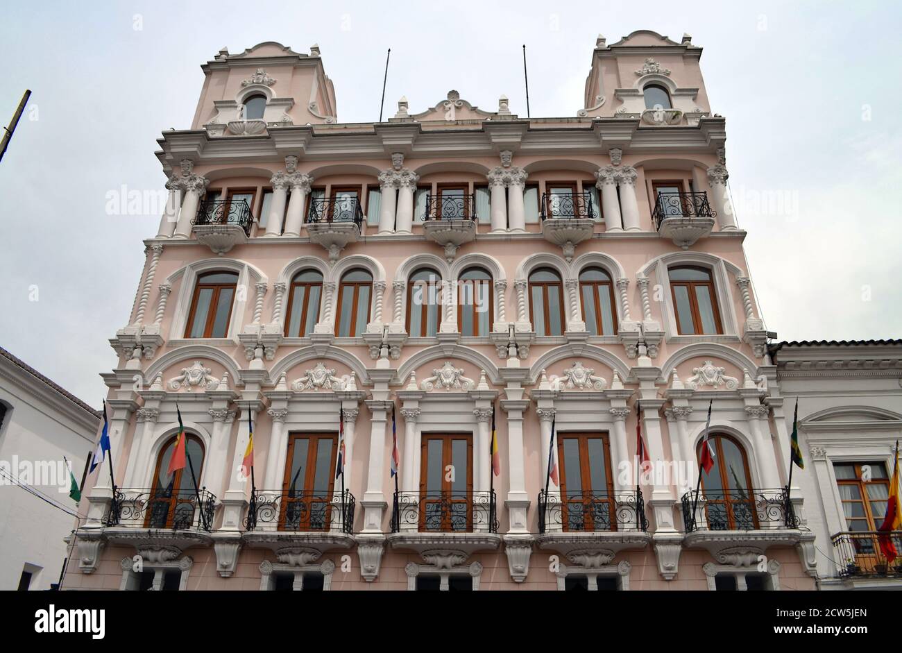 Quito, Equateur - Hôtel Plaza Grande Banque D'Images