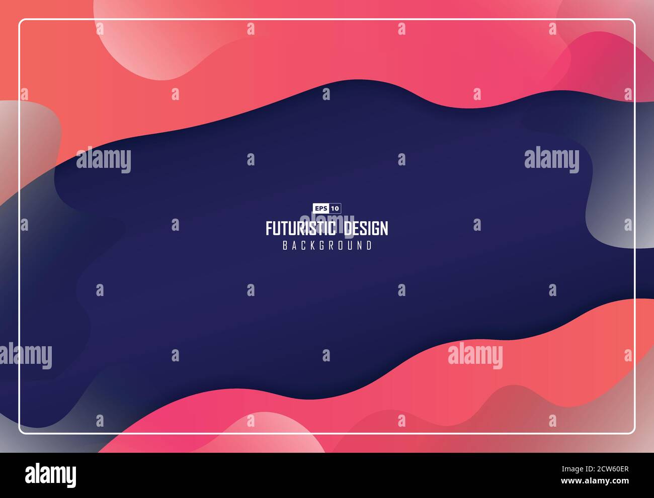 Design abstrait de dégradé rose et de corail vivant design tendance modèle fluide fond. Utilisation pour la publicité, le modèle, l'affiche, l'illustration, la conception, l'espace de copie o Illustration de Vecteur