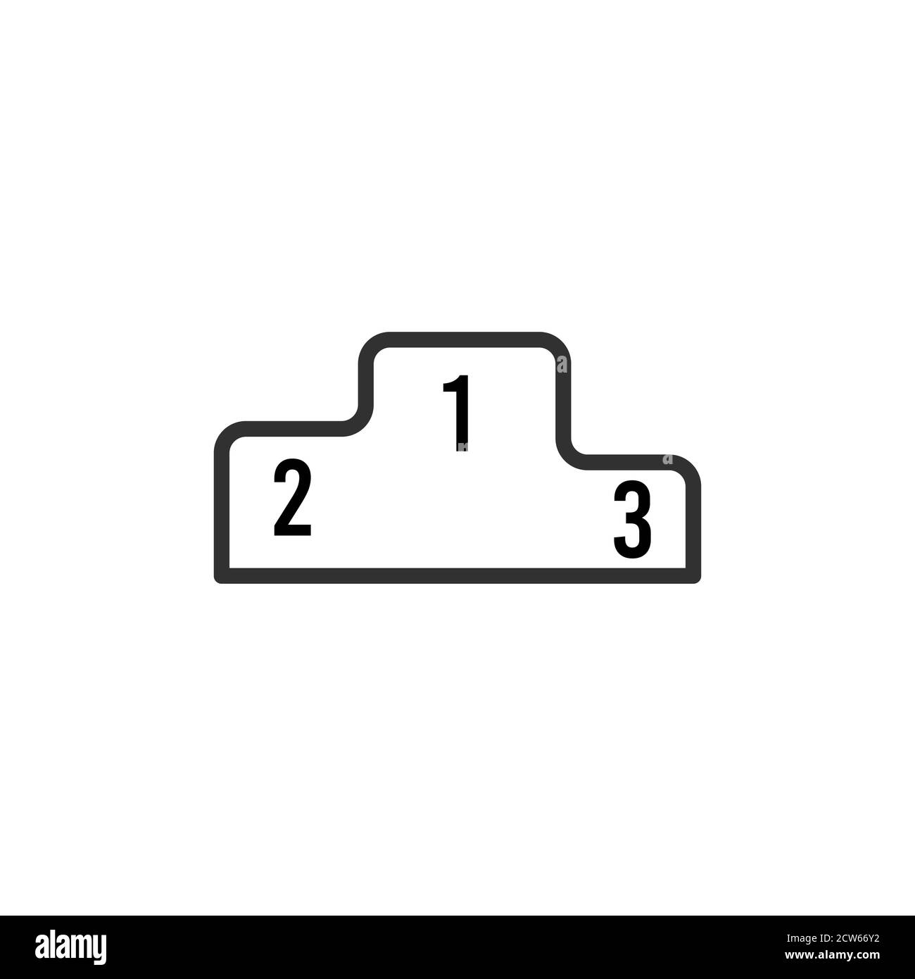 Illustration vectorielle du podium des gagnants isolée sur fond blanc Illustration de Vecteur