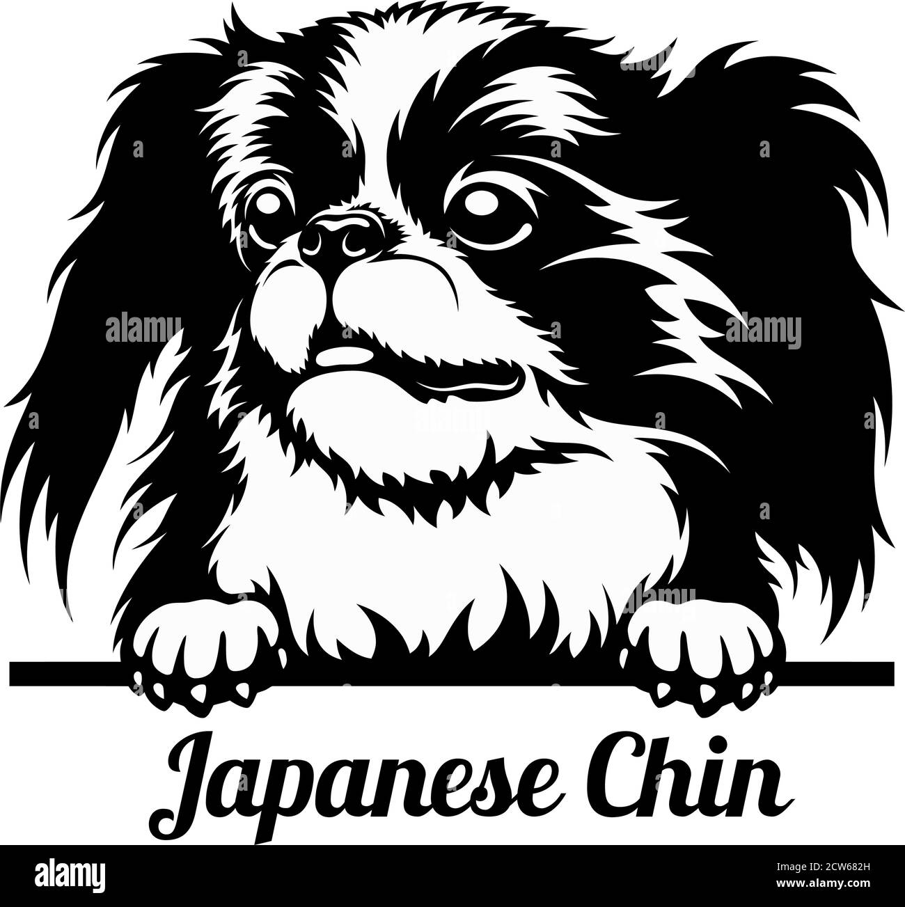 Menton de chien Banque d'images vectorielles