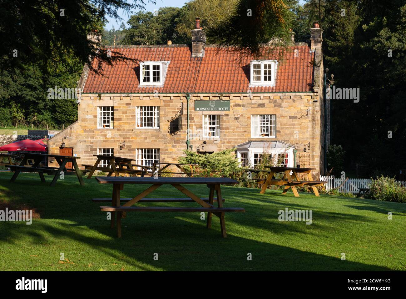 Horseshoe Hotel, Egton Bridge, Whitby, North Yorkshire, Angleterre, Royaume-Uni Banque D'Images