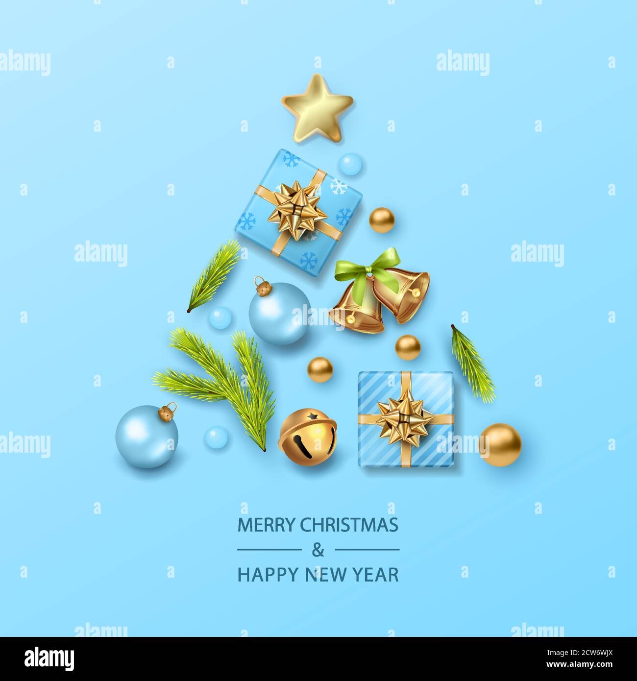 Carte de Noël et Nouvel An Illustration de Vecteur