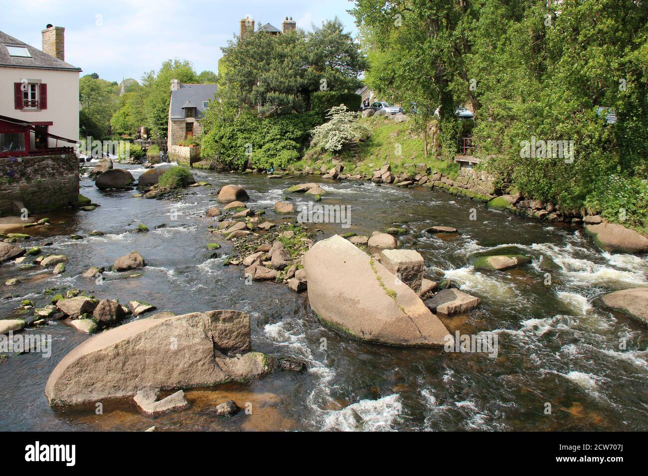 rivière aven à pont-aven en bretagne en france Photo Stock - Alamy