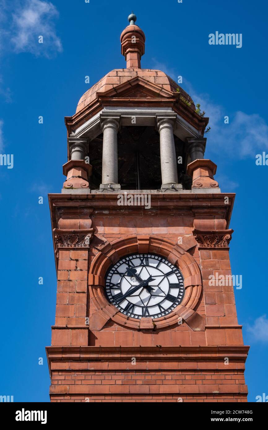 Tour de l'horloge à la gare de Bolton Lancashire en juillet 2020 Banque D'Images