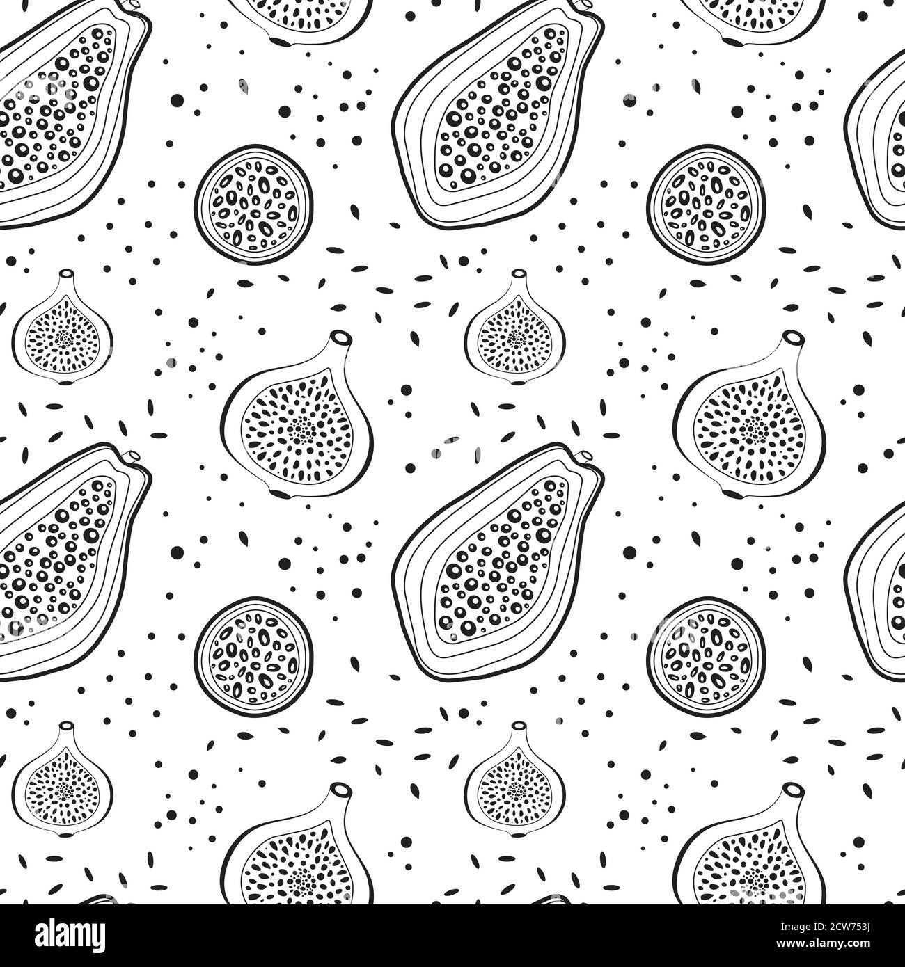 Motif fruits tropicaux Illustration de Vecteur