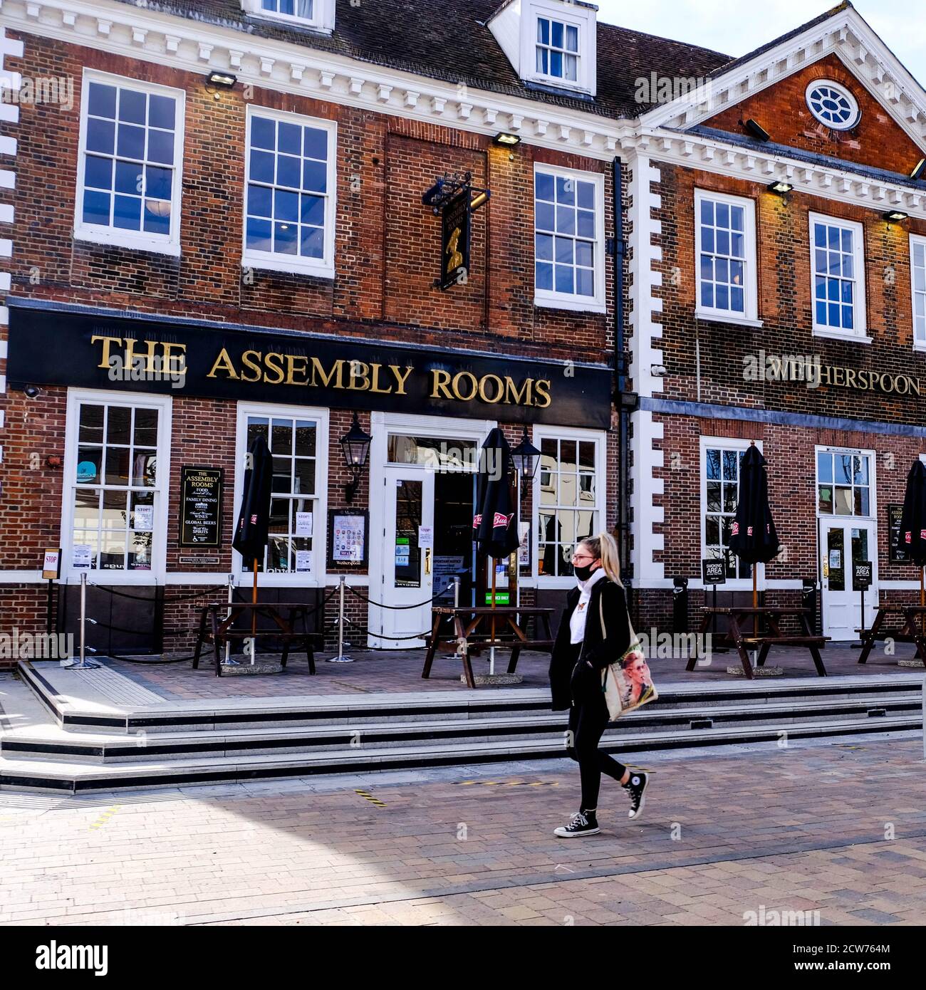 Londres, Royaume-Uni, 28 2020 septembre, Wetherspoon pubs frappés par la crise de l'hospitalité et 22h couvre-feu Banque D'Images