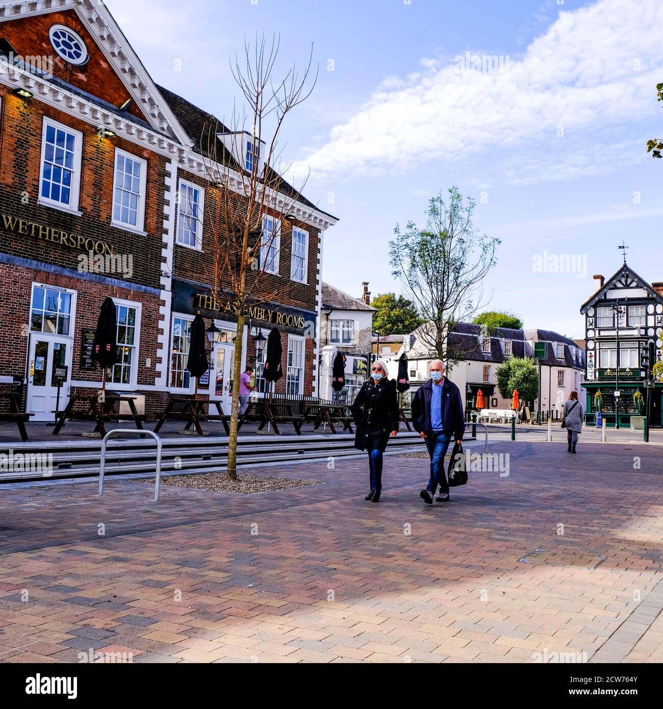 Londres, Royaume-Uni, 28 2020 septembre, Wetherspoon pubs frappés par la crise de l'hospitalité et 22h couvre-feu Banque D'Images