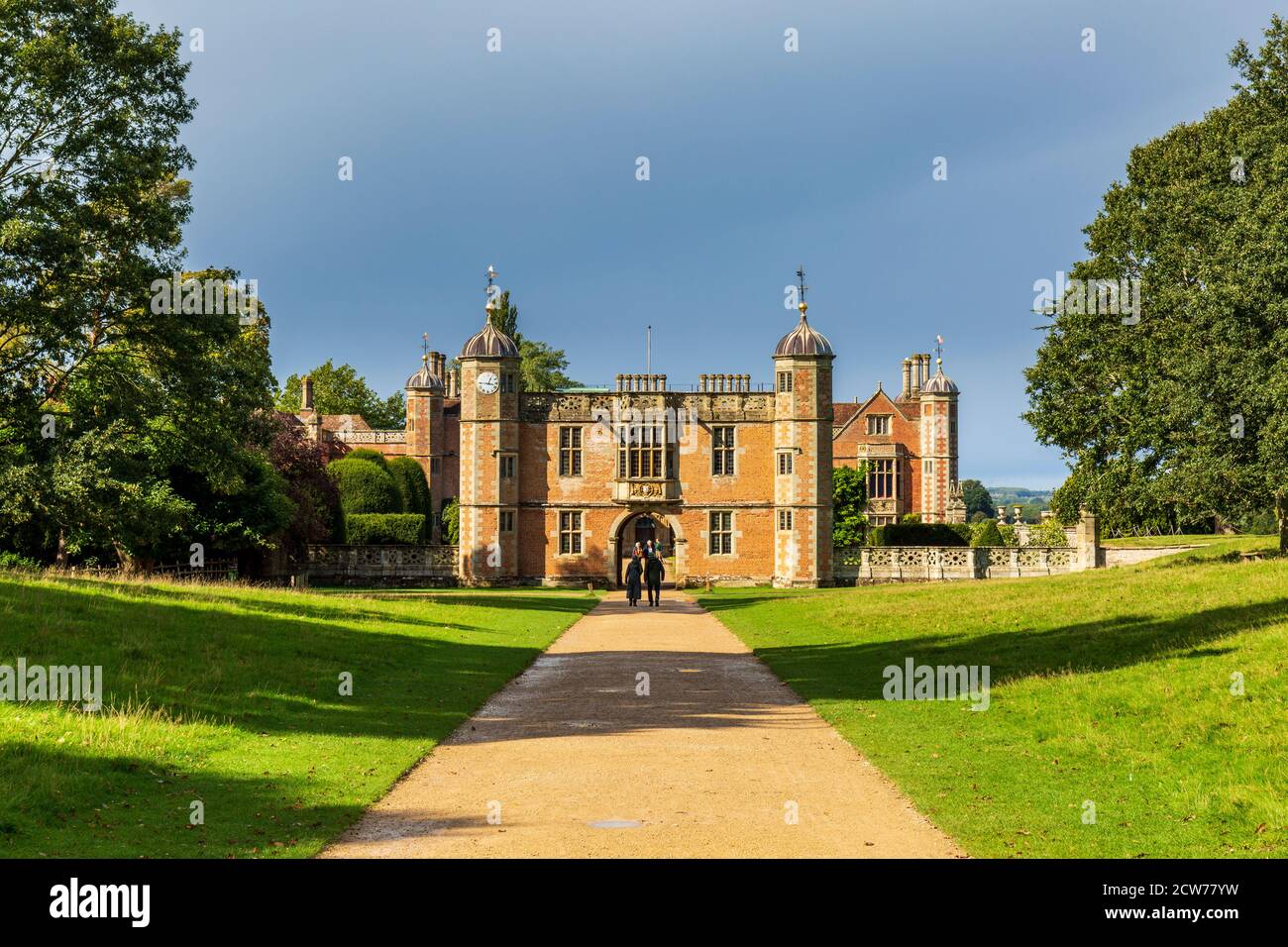 La maison Tudor au parc Charlecote à Warwickshire, Angleterre Banque D'Images