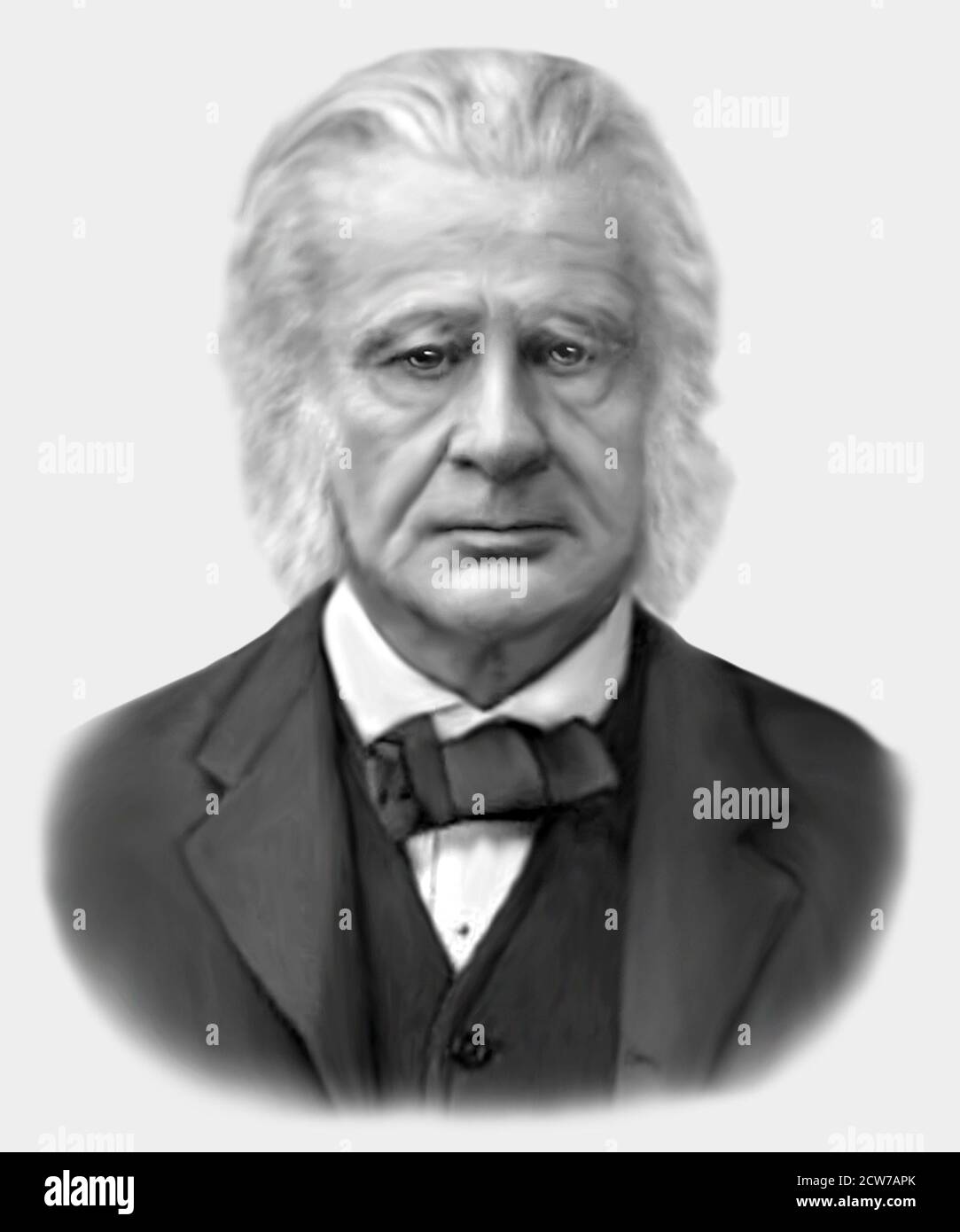 Thomas Henry Huxley 1825-1895 Biologiste anglais Antrhologue Banque D'Images