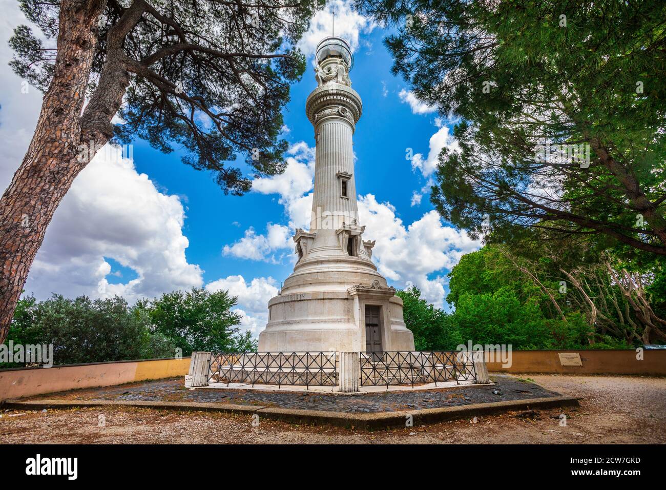 Le phare de Janicule est également appelé le phare de Rome ou le phare des Italiens d'Argentine. L'un des monuments les plus connus de la Banque D'Images