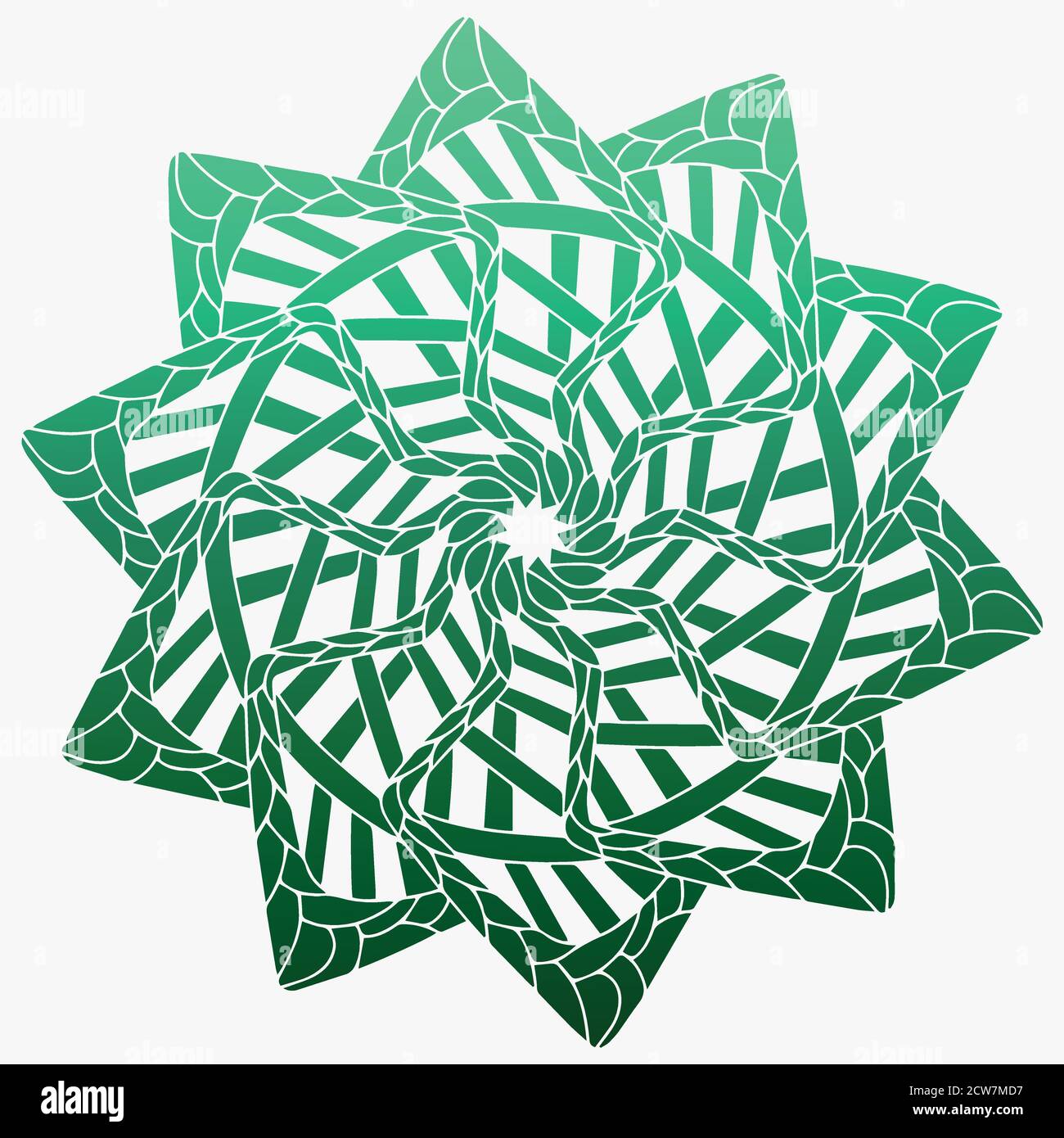 vecteur mandala dans un style moderne Illustration de Vecteur