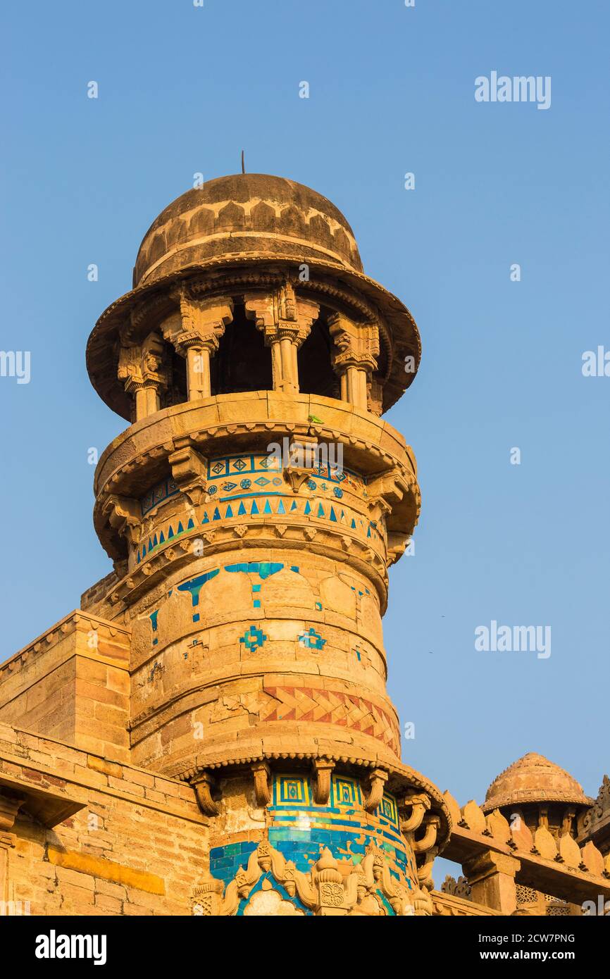 L'Inde, le Madhya Pradesh, fort de Gwalior Gwalior,, Man Singh Palace Banque D'Images