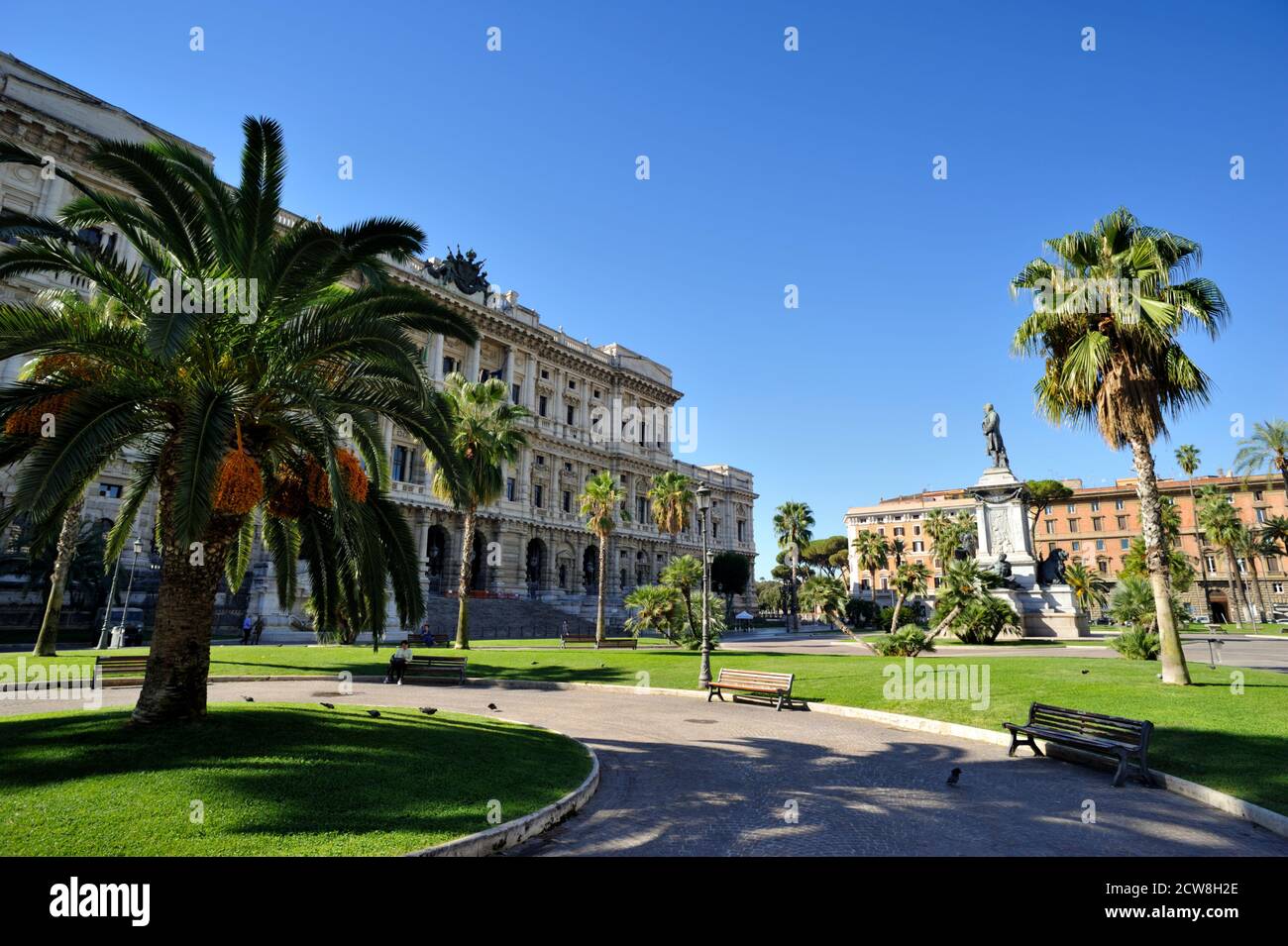 Piazza Cavour, Rome, Italie Banque D'Images
