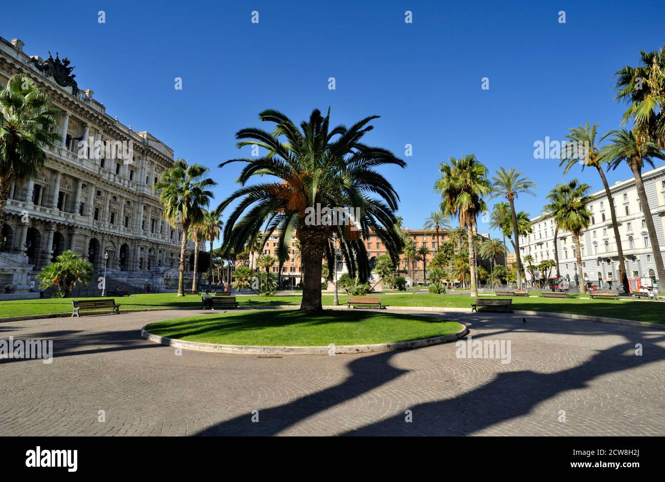 Piazza Cavour, Rome, Italie Banque D'Images