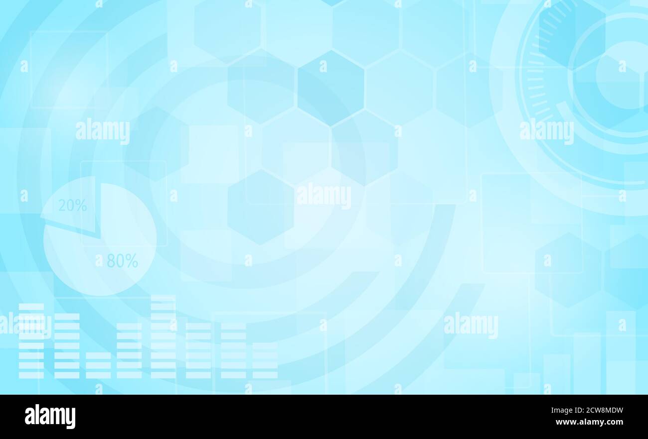 Arrière-plan abstrait d'affaires bleu avec graphiques financiers Illustration de Vecteur