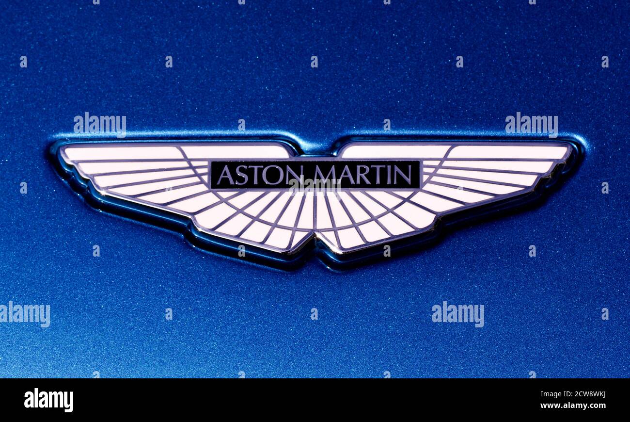 Badge d'Aston Martin Banque D'Images