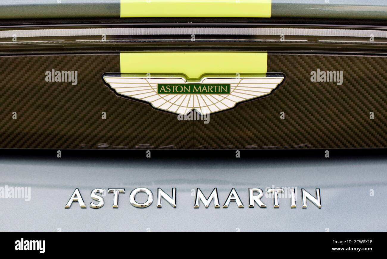 Badge d'Aston Martin Banque D'Images