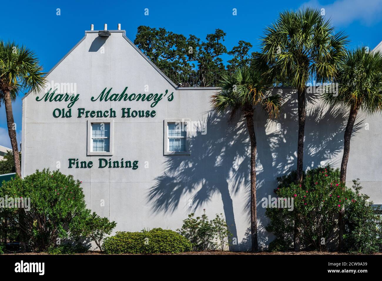 Restaurant de l'ancienne Maison française de Mary Mahoney à Biloxi, Mississippi, États-Unis. Banque D'Images