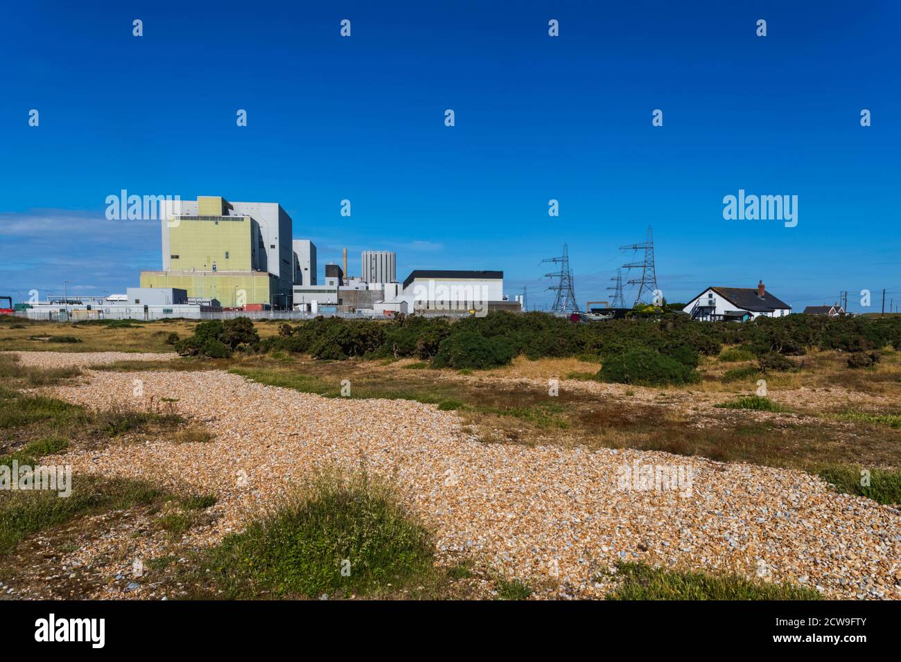 Angleterre, Kent, Dungeness, EDF Dungeness B Nuclear Power Station Banque D'Images