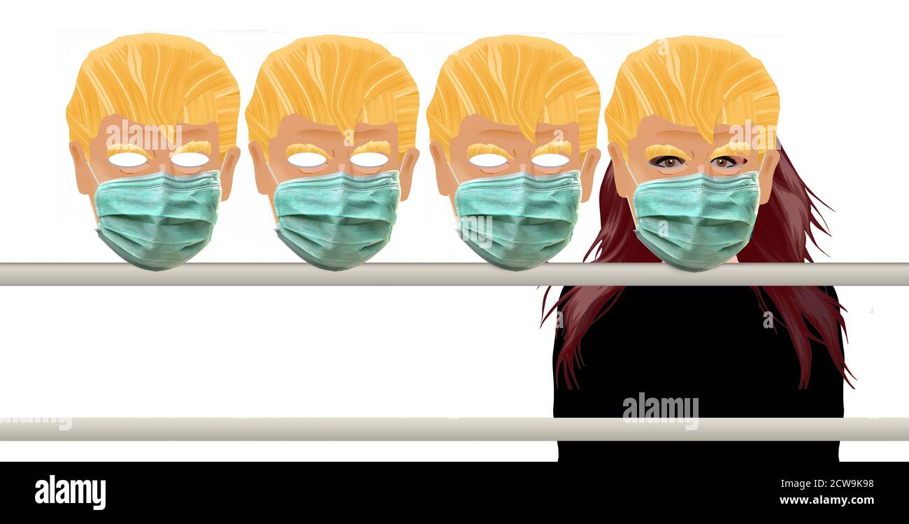 Donald Trump masque d'Halloween Banque D'Images