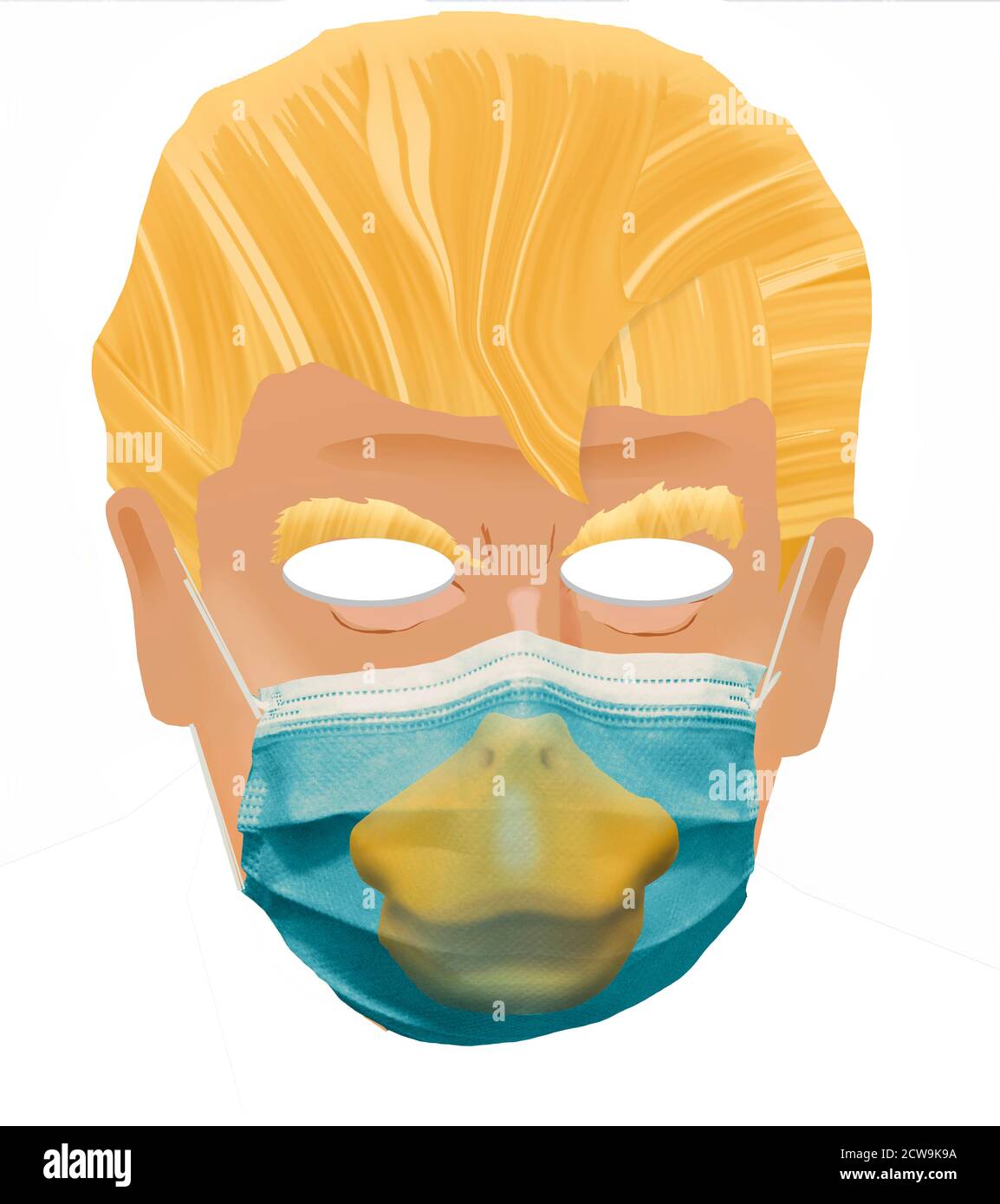 Donald Trump masque d'Halloween Banque D'Images