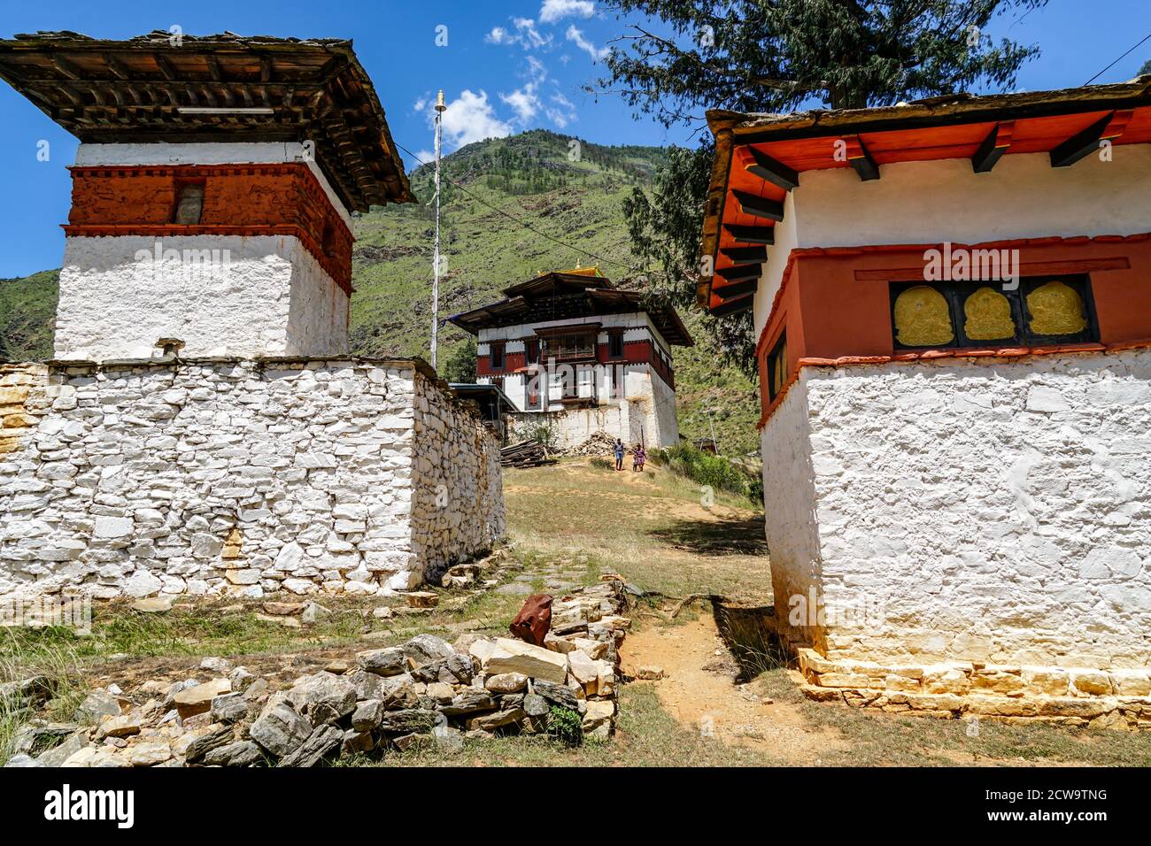 Tachogang Lhakhang à Paro, Bhoutan Banque D'Images