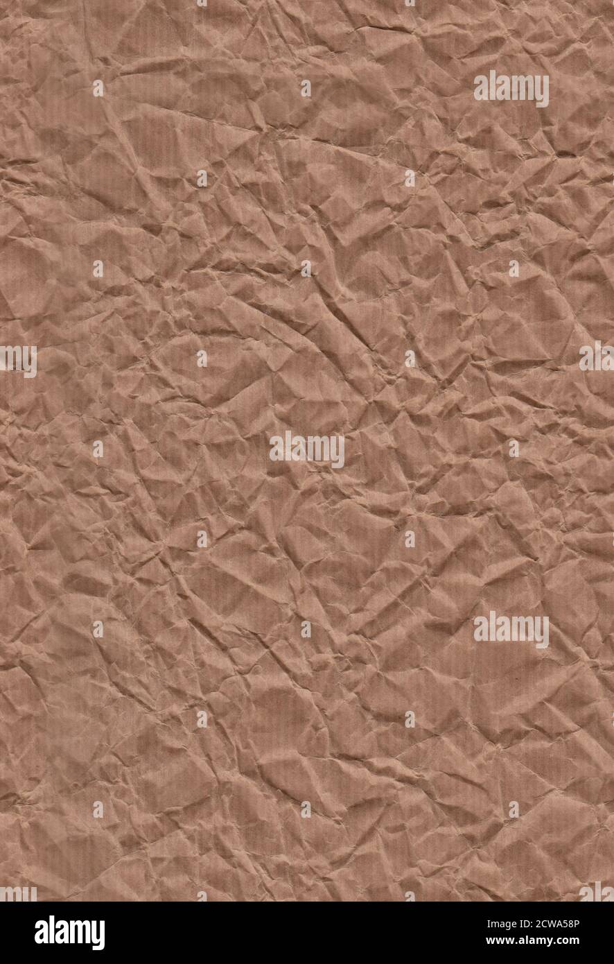 Motif sans couture avec une texture de papier kraft froissé et étiré. Banque D'Images