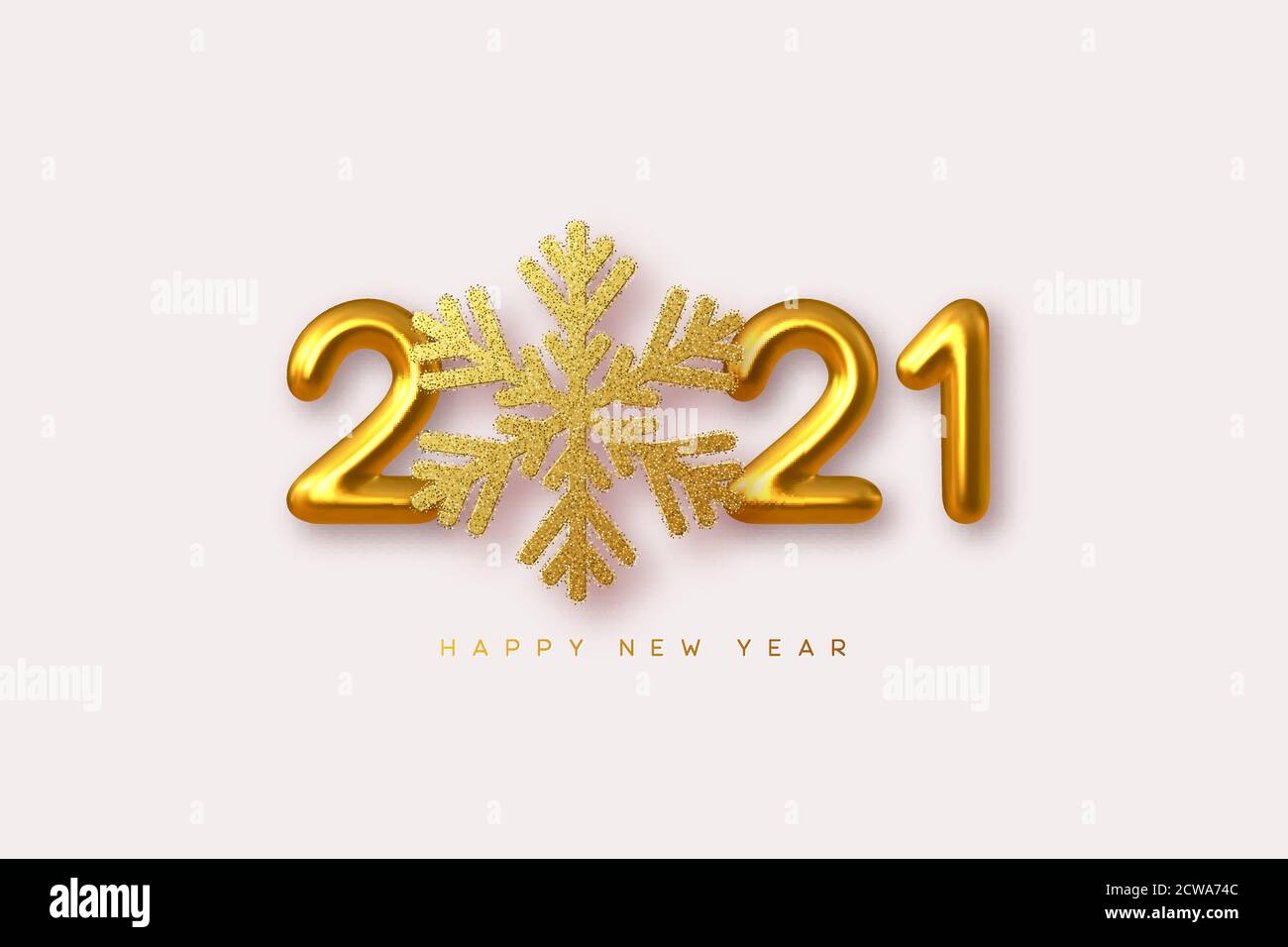 2021 signe de bonne année. Illustration de Vecteur