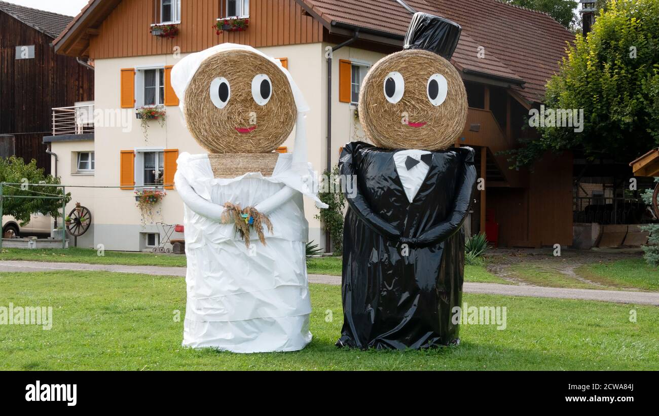 Mariage à la ferme Banque D'Images