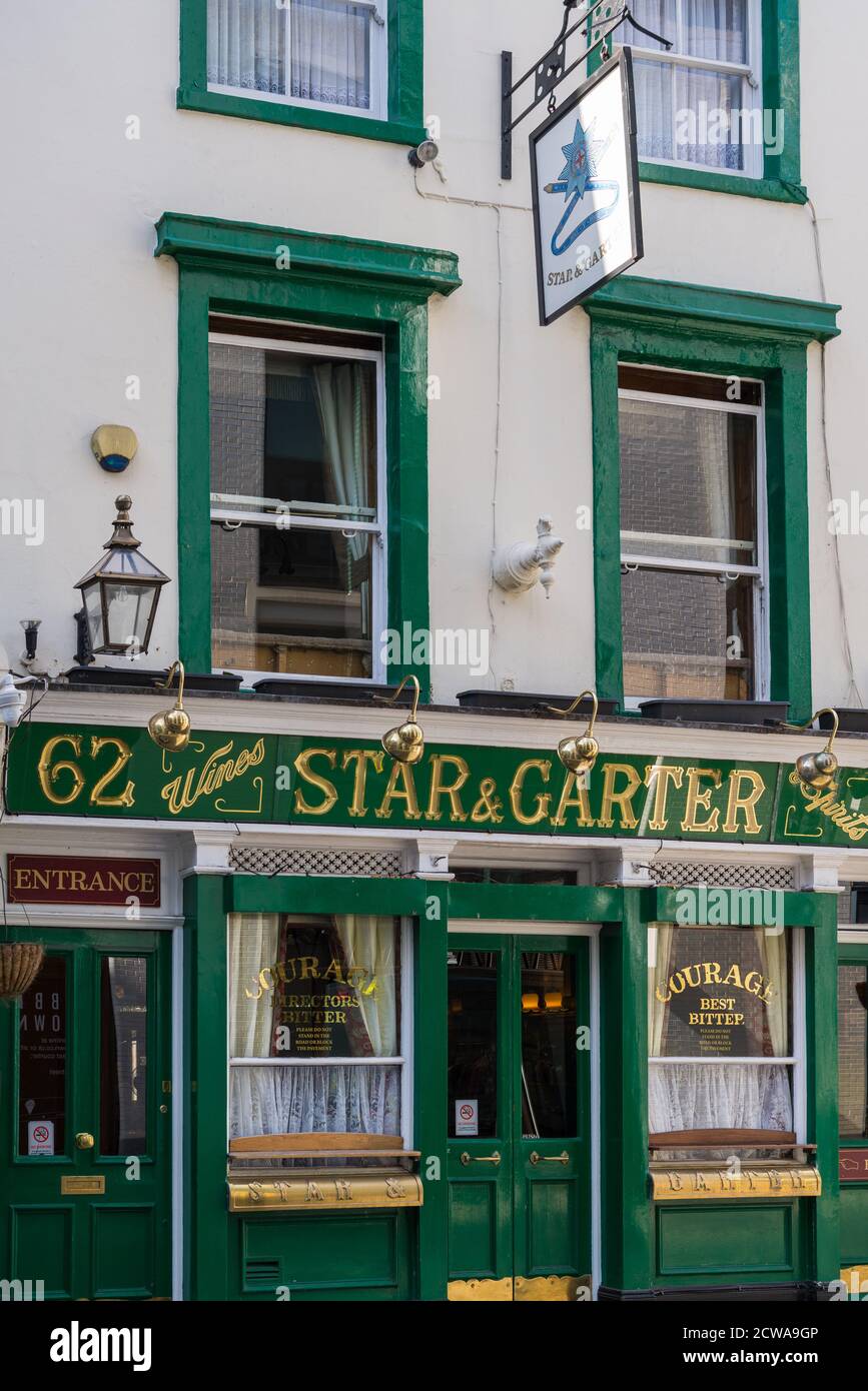 The Star and Garter pub à Poland Street, Soho, Londres, Angleterre, Royaume-Uni Banque D'Images