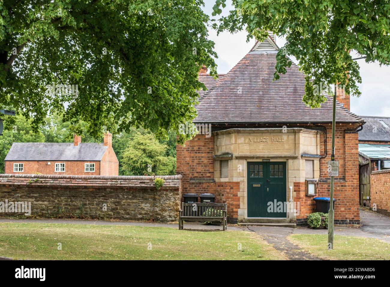 Le Great Bowden Village Hall a été construit en 1903 pour commémorer le couronnement d'Edward V11. Leicestershire, Angleterre. Banque D'Images