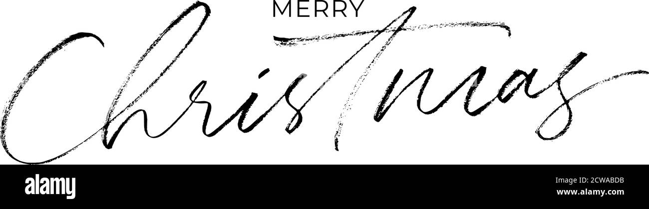 Joyeux Noël moderne brosse calligraphie. Illustration de Vecteur