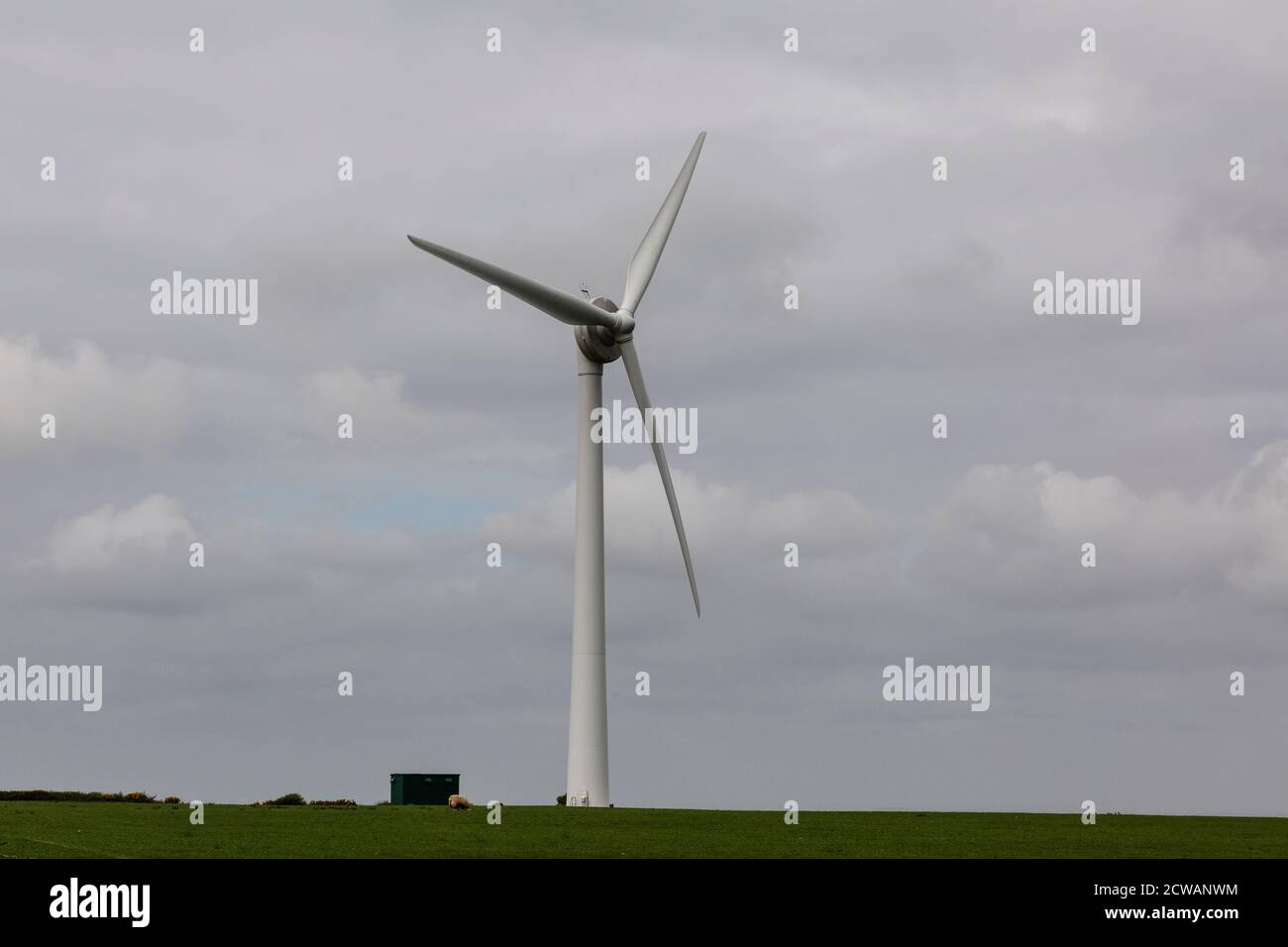 Éoliennes sur le paysage britannique Banque D'Images