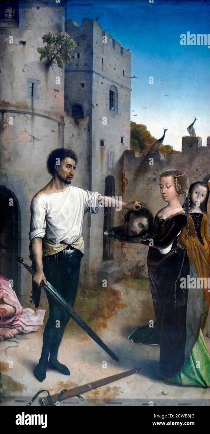 La décapitation de Saint Jean-Baptiste, par Juan de Flandre, vers 1496 - 1499 Banque D'Images La décapitation de Saint Jean-Baptiste, par Juan de Flandre, vers 1496 - 1499 Banque D'Images