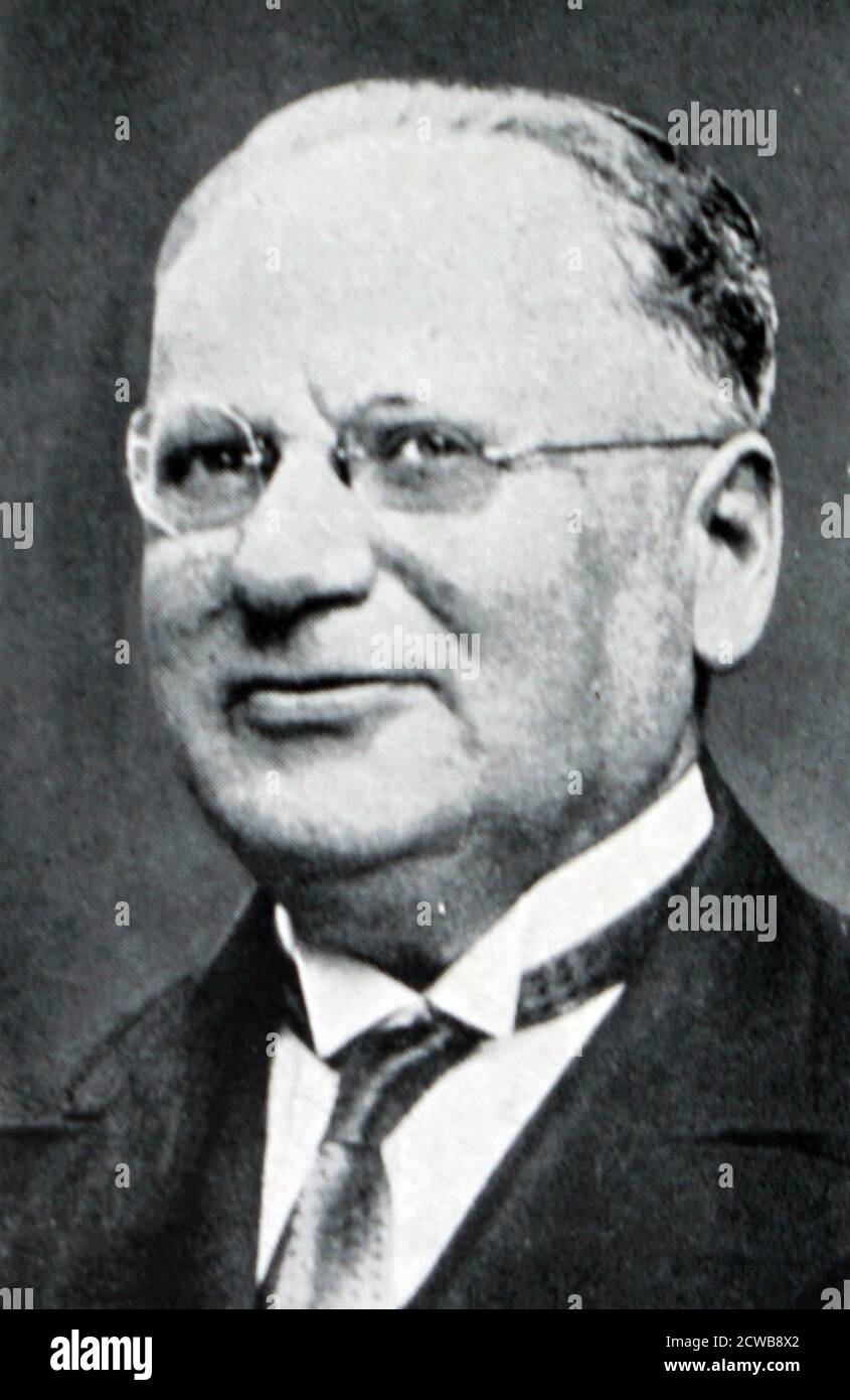 Photographie de Maxim Litvinov (1876-1951) un révolutionnaire russe juif d'origine ethnique Et un éminent politicien bolchevique soviétique Banque D'Images