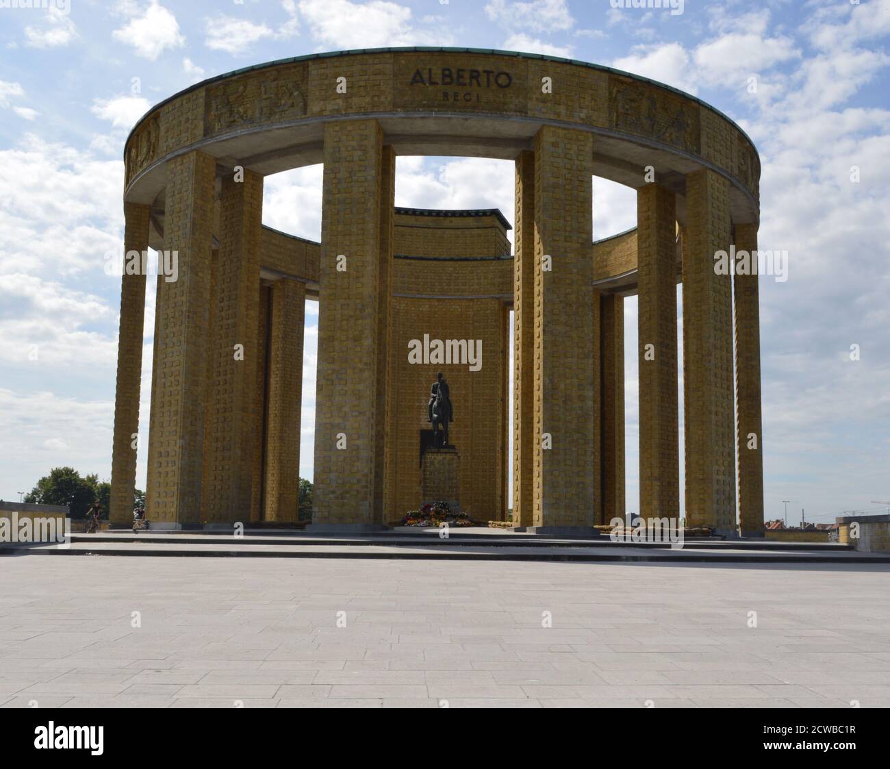 Le mémorial Albert I de Nieuwpoort, en Belgique, a été conçu par Julien de Ridder. Il a été inauguré le 8 août 1937. Banque D'Images