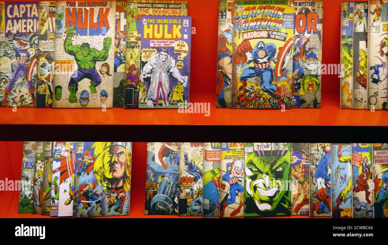 Laissez-vous émerveiller par les bandes dessinées Banque D'Images